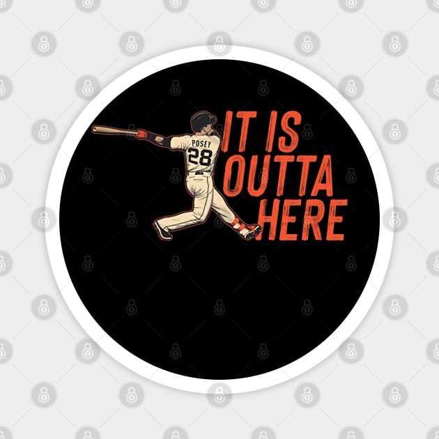 Buster Posey Outta Here Magnet by KraemerShop